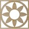 Ekena Millwork Blume Wood Fretwork Pierced Ceiling Medallion, Birch, 34"OD x 11 3/4"ID x 1/4"T CMWP34X34X0250BLBI - alternate 2